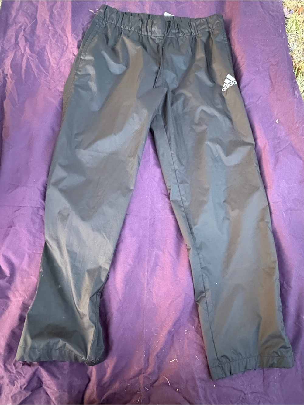 adidas Black Men's Windbreaker Joggers